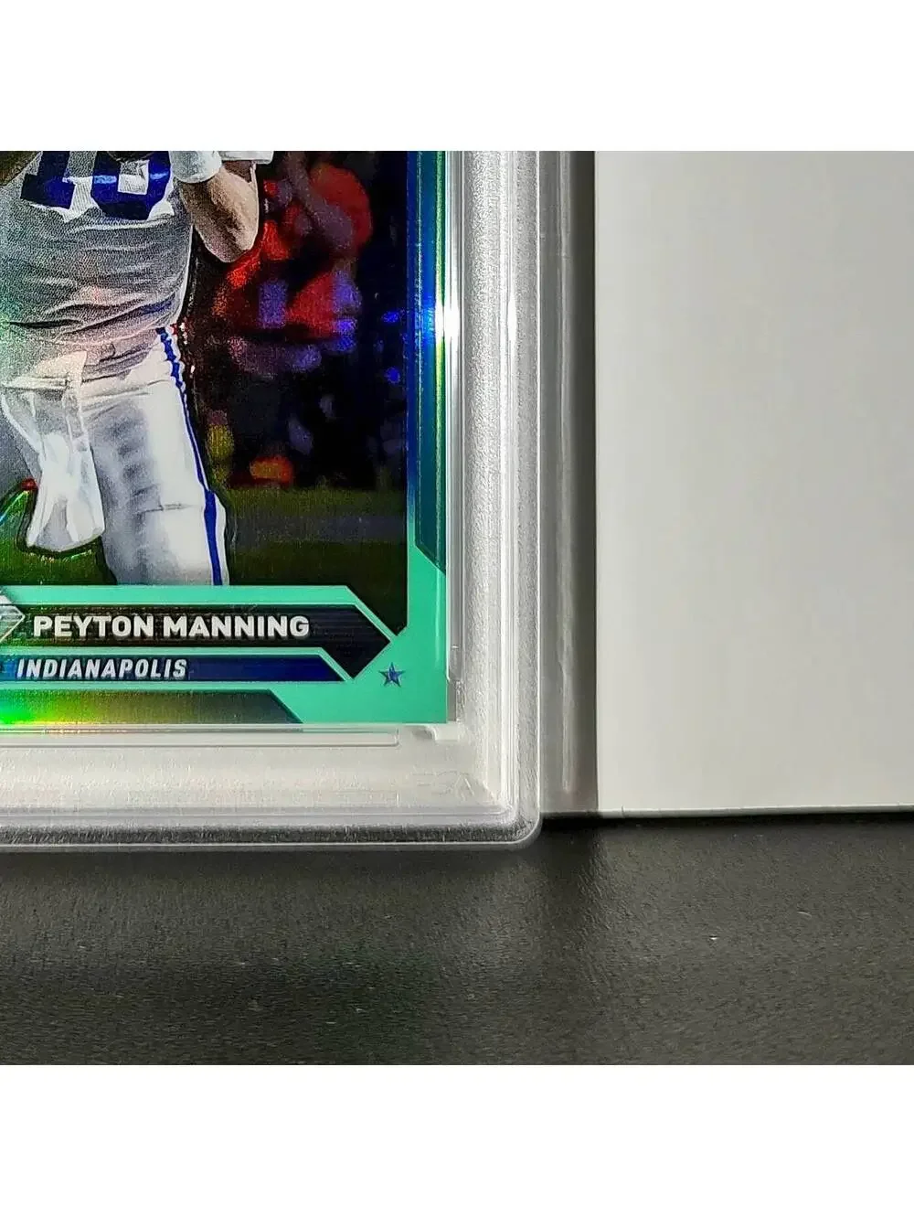 Peyton Manning 2023 Topps #11 057/199 Aqua Refractor PSA 9 Mint